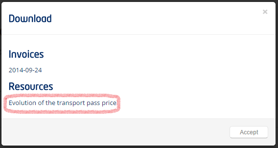Acquiring Datasets Offered in the
WStore5